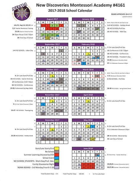 Nkcsd Calendar 2017 2018